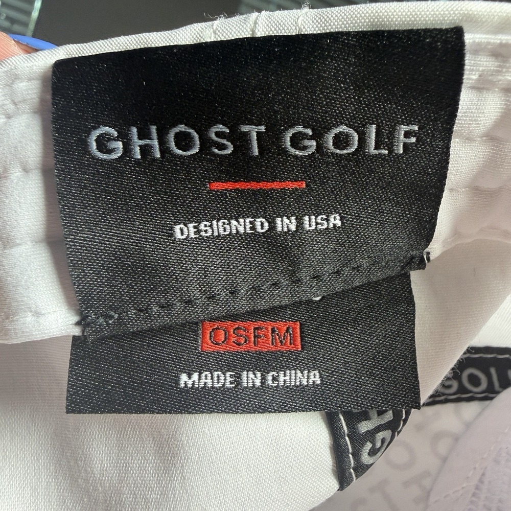 Ghost Golf Retro Golfer Snapback Hat White OSFM Rope Flat Bill Golf Cap - Picture 14 of 16